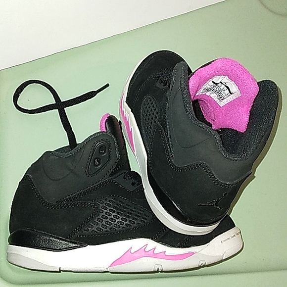 MUST SEE! Like New 2017 Kids Nike Jordan Retro 5 Pre-school kids 11c sneakers - Picture 14 of 16